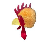 APLVFFZH Chapeau de coq, couvre-chef en peluche pour enfants, femmes et hommes, Jaune Orangé
