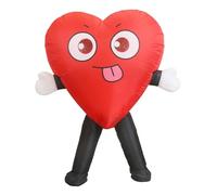 APLVFFZH Costume Gonflable Déguisement Cœur Amusant Tenue de Fête Combinaison Originale En Polyester Léger Approprié pour Adultes pour Mariages et Anniversair, Vilain