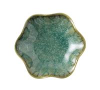 APLVFFZH Coupelle à Bijoux Porte-bagues Plat pour Babioles Bol pour Clés Repose-Couverts Fonctionnelle en Céramique Adaptée pour Les Cadeaux de Fête des Mères, Vert