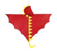 APLVFFZH Déguisement de Dinosaure pour Halloween, Accessoires Photo, Capuche de Dragon, Cape de Dinosaure pour Enfants, Idéal pour Les Fêtes, Rouge