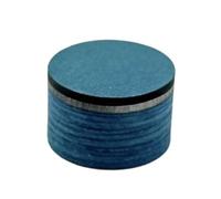 APLVFFZH Embout de Queue de Billard Multi-Couches en PU Cuir Composant Essentiel avec Protection Transparente Adaptée aux Joueurs Passionnés Entraînement Parties Amicales, Bleu Brume