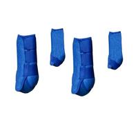 APLVFFZH Ensemble de 4 pour Les Membres Antérieurs et Postérieurs du Cheval : Bandages en Néoprène Lavables, Absorption des Chocs, pour Le Saut, L’, Bleu