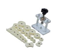 APLVFFZH Ensemble D'outils pour Presses à Montres, Ouvre-boîtier de Montre à Fermeture Rapide avec 12 Matrices de Montage, Outil D'établi, Blanc