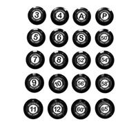 APLVFFZH Golf Marker Tag Marqueur Club Indicateur Bouchon Étiquette en Antimoisissure avec Système de Repérage Rapide et Bouchon de Tige Adapté aux Golfeurs, Noir+Blanc