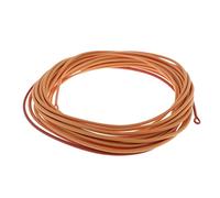 APLVFFZH Head Ligne Flottante pour Mouche Sensibilité Précise Extrémité Avant Renforcée Boucles Pratiques pour Pêche en Courant et, Brun + Rose Rouge, 17ft 200gr