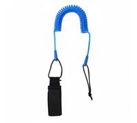 APLVFFZH Laisse de Planche de Surf Laisse Paddle Laisse Corde de Jambe en TPU Coil Compact S’étire Quand Nécessaire pour Confort Adaptée aux Compétitions de Paddle Surf Kayak, Bleu