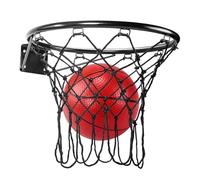 APLVFFZH Panier de Basket Complet, Panier, Filet, Ballon de Basket, en Fer, avec Tous Les Accessoires Nécessaires pour Enfants et Adolescents, pour Jouer à L, 32 cm