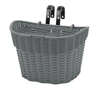 APLVFFZH Panier de Vélo Enfant Accessoire Pratique Résistant Aux Intempéries avec Crochet Réglable pour Livres Jouets Snacks Adapté Aux Sorties Scolaires, Gris