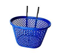 APLVFFZH Panier de Vélo, Panier de Roue Avant, Panier Pliable, Panier de Rangement, Panier de Guidon avec Crochets pour Un Retrait Facile, Convient Aux Enfants, Bleu