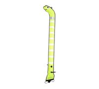 APLVFFZH Parachute de Palier Bouée de Signalisation Marqueur de Plongée Tube Gonflable en Nylon et TPU avec Soupape à Bec de Canard Approprié pour La, Jaune, Longueur 1.5 M