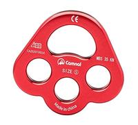 APLVFFZH Plaque Paw Plaque d'ancrage Plaque de Descente Plaque de Séparation de Corde en Aluminium Alliage pour Organisation D'Équipement Adaptée à, Rouge