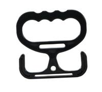 APLVFFZH Poignée de Transport Outil Multifonction Système de Portage Support de Sacs de Magasinage Anse Confortable En Polypropylène Adapté pour Le Jardinage E, Noir