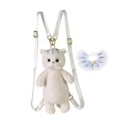 APLVFFZH Poll de Chat en Peluche Toy Lovey Knapsack for Party Shopping Gift Pet Lover, Dentelle Bleue