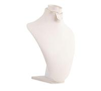 APLVFFZH Présentoir à Colliers décoratif Beige et Blanc, Organisateur de Colliers en Forme de Buste pour la Maison, la Chambre, de détail, Les, S