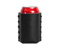 APLVFFZH Refroidisseur boisson en cuir PU noir pour canettes en extérieur, pour l'extérieur - pour pique-nique