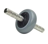 APLVFFZH Roue Abdominale Roue d'Entraînement Workout Renforceur de Core Acier Résistant Poignées Métal Antidérapantes Adaptée Entraînement à Domicile Gym, Gris, Gris Foncé