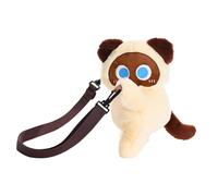 APLVFFZH Sac à bandoulière en Forme de Chat Portable pour Femmes Fille pour la Rue de Voyage d'anniversaire, Jaune Beige