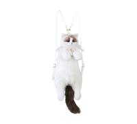 APLVFFZH Sac à Dos en Forme de Chat Sac à Dos de Voyage réaliste en Peluche pour Chat pour Faire du Shopping en Plein air, Style D