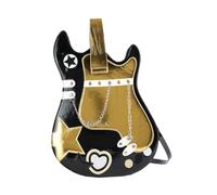 APLVFFZH Sac à Dos en Forme de Guitare, Sac à Main Tendance pour Rencontres, Voyage, Travail, Noir