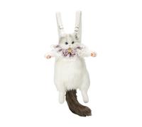 APLVFFZH Sac à Dos Mignon de poupée de Chat en Peluche, Sac à Dos de Dessin animé Doux et drôle pour Les Filles de fête pour Enfants, Gris