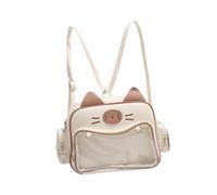 APLVFFZH Sac Cat Ita, Sac à bandoulière Transparent avec fenêtre pour présentoir à épingles, Figurine d'anime, présentoir, Kaki