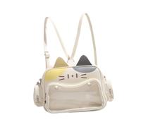 APLVFFZH Sac Cat Ita, Sac à bandoulière Transparent avec fenêtre pour présentoir à épingles, Figurine d'anime, présentoir, Jaune