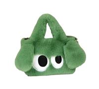 APLVFFZH Sac fourre-Tout en Peluche avec bandoulière Mignon Dessin de Dessin Anniversaire Flou Cadeau de Sac à Main Flou, Vert