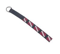 APLVFFZH Sangle de Poignet de Plongée Bracelet pour Appareil Photo Lanière de Poignet avec Motif Drapeau de Plongée et Anneau en D Adaptée pour Sécuriser Lamp, 31.5 Cm X 3.2 Cm
