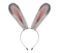APLVFFZH Serre-tête Oreilles de Lapin Longues pour Cosplay Anime et Festival, Gris