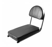 APLVFFZH Siège Arrière de Vélo Muni d'un Dossier Ergonomique Coussin Épais Anti-Pression Housse Durcie Anti-Glisse Fixation Pratique Porte-Bagages Matériau PU, Noir