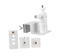 APLVFFZH Support de Caméra de Sécurité avec Crochet de Gouttière, Clips de Fixation Réglables pour Une Utilisation Intérieure et Extérieure, Blanc