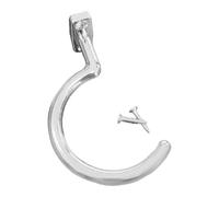 APLVFFZH Support de Queue de Billard avec Crochet et Porte-queues en Alliage de Zinc, Vis Incluses, pour Une Table de Billard Bien Rangée à La Maison Ou Entre, Argent