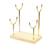 APLVFFZH Support de Rangement pour Bracelets et Bijoux, en Métal, pour Montres et Bijoux, pour Hommes et Femmes, Idéal pour Une Boutique Ou Une Commode, Or