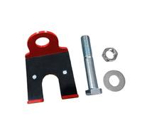 APLVFFZH Support pour Barre D'haltères à Fixer sur Un Rack à Squats, Rangement Vertical des Barres D'haltères, Support en Acier Massif avec Fixation FI, Rouge avec du Nylon