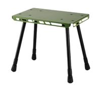 APLVFFZH Table de Camping, Table de, Ultralégère, Rétractable, Compacte, Mini Tabouret Portable, Petite Chaise pour La Plage, Les Barbecues, Vert