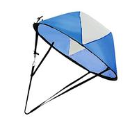 APLVFFZH Voile de Kayak Pliable en PVC, Kit D'accessoires pour Canoë et Planche à Rames avec Fenêtre D'observation pour La Navigation et Les Sports Nau, Bleu Blanc