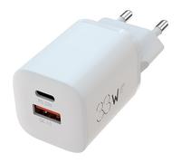 APM 33W Chargeur GaN 2 Ports USB-C USB-A, Charge Rapide, Type-C PD 3.0, QC 3.0, Blanc, Compatible avec iPhone 15 Pro 14 13 12 iPad Apple Watch AirPod Samsung Galaxy S23 S22 Z Fold Flip, 570351