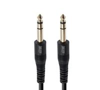 apm 418022 - Cordon Jack 6,35Mm Stereo Mâle/Mâle - 3m - Noir