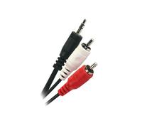 APM 419005 câble audio 1,5 m 2 x RCA 3,5mm Noir