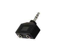 APM 422025, Adaptateur Jack, Diviseur Stéréo, Jack 3,5mm/2, Mâle vers Double Femelle, Compatible avec Ordinateur, Ecouteur, Téléphone, Transmission Sonore Stable et Rapide