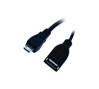 apm 570319 - Adaptateur OTG USB 2.0 Micro USB/USB-A Mâle/Femelle - Noir