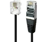 apm 570843-Adsl Cable Rj11/Rj45 Male/Male Connectors Black-2M long-Soft and flexible cable to connect to an ADSL box or modem