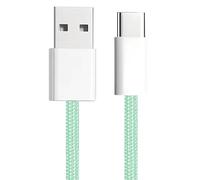 APM 600405 - Cordon Type C - Câble de Charge et Synchronisation - Connecteur USB A Mâle et USB C Mâle - Chargeur pour Appareils à Connectique Type-C - Compatible Smartphone et Tablette - Mint