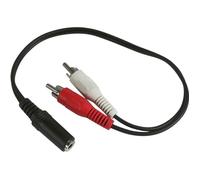 APM Adaptateur Jack - 3,5mm/2 RCA - Stéréo Femelle/Mâles