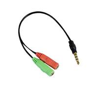 APM - Câble audio - mini jack 4 pôles mâle pour mini-phone stereo 3.5 mm femelle