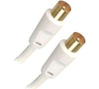 APM - Câble d'antenne - IEC connector (9.52mm) mâle pour IEC connector (9.52mm) mâle - 2 m - blanc - rond Blanc G