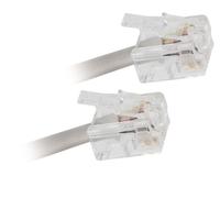 APM - Câble de téléphone - RJ-11 (M) pour RJ-11 (M) - 10 m - blanc