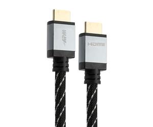 apm Câble HDMI 2.1 Certifié Ultra High Speed - 3M, 48Gbps, 8K@60Hz / 4K@120Hz, eARC, HDR, Dolby Atmos, Compatible TV, PC, PS5, Xbox, Blu-ray, Gaming, Audio Vidéo Haute Qualité 590495