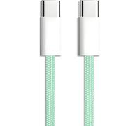 apm Cable USB C vers USB C PD, Charge Rapide 60W, Nylon Tressé Vert, Cordon USB Type C, Cable pour iPhone 16 Pro Max 15 Galaxy S24 Ultra S23 A55 A35 iPad Pro Air MacBook Steam Deck (1M), 600415