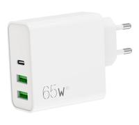 APM Chargeur secteur, triple, 2 usb-a / 1 usb-c, pd65w, blanc 570411